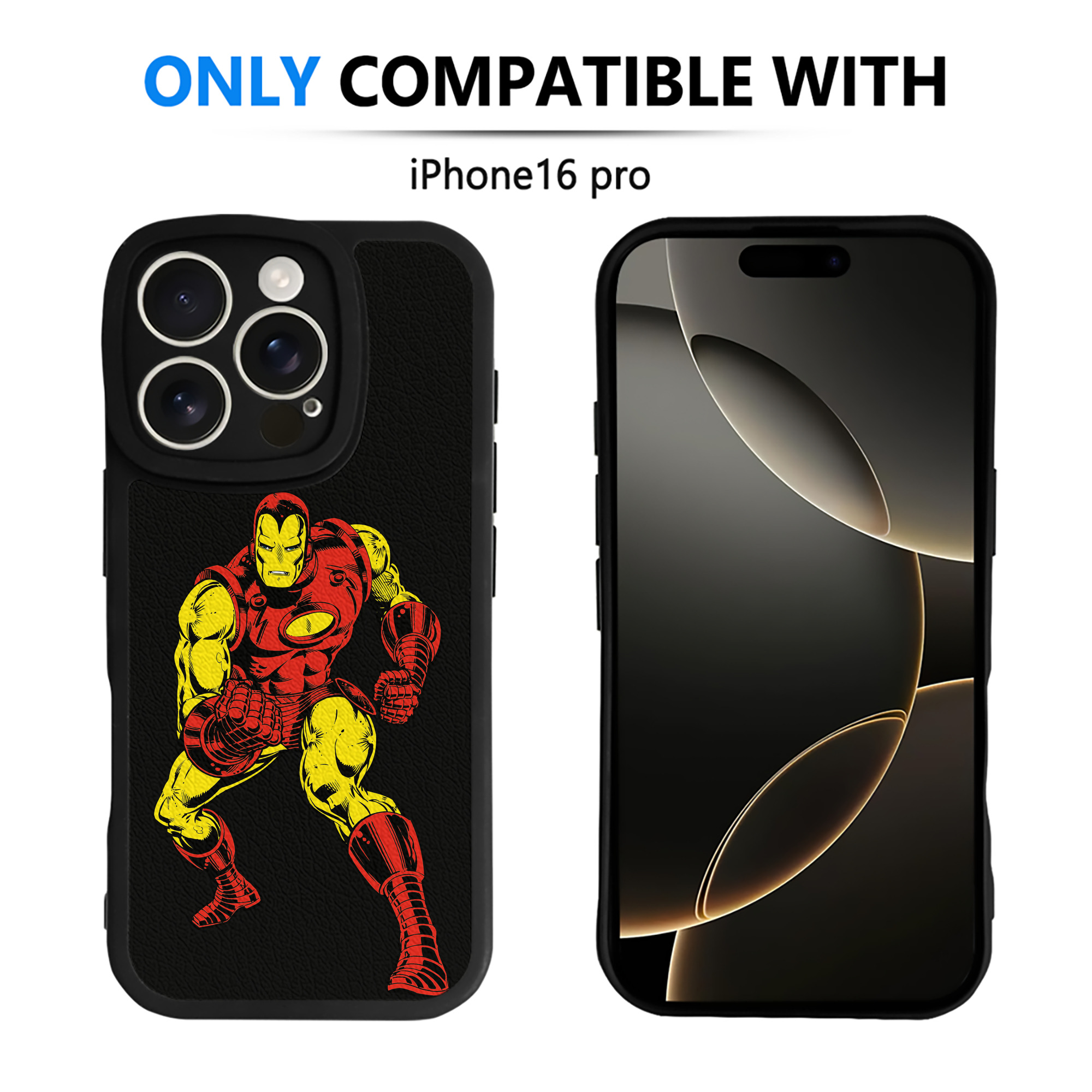（画像用） アベンジャーズ The Avengers 【iPhone 16シリーズ対応】シリコンスマホケース（レザー調） 材質：シリコン